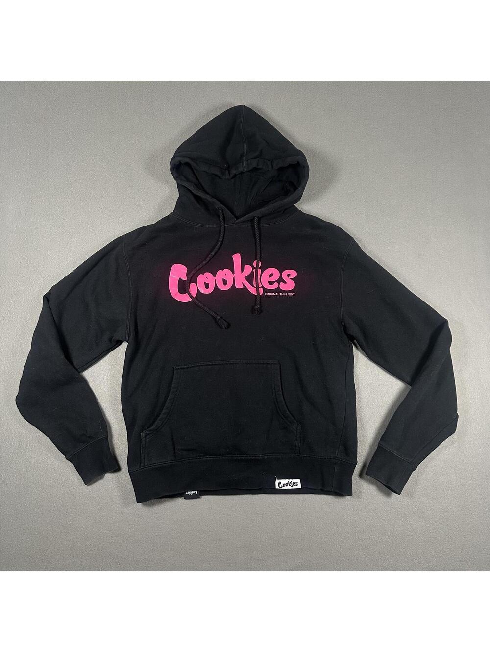 Cookies Women’s Hoodie Black Pink Logo Detail